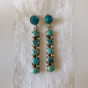 SOLD - Turquoise Sterling Silver Earrings